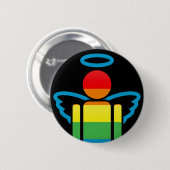 Badge Rond 5 Cm angélique. (Devant & derrière)