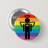 Badge Rond 5 Cm angélique. (Devant & derrière)