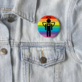 Badge Rond 5 Cm angélique. (En situation)
