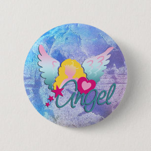 Badge Rond 5 Cm Angels Love