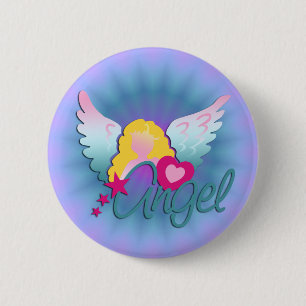 Badge Rond 5 Cm Angels Love