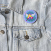 Badge Rond 5 Cm Angels Love (En situation)