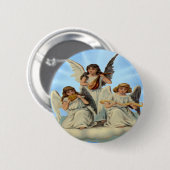 Badge Rond 5 Cm Angels Sur Un Bouton Nuage (Devant & derrière)