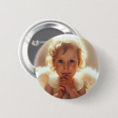 Badge Rond 5 Cm Anges bébés (Devant & derrière)