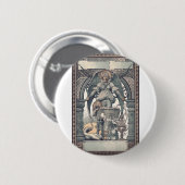 Badge Rond 5 Cm Anges gardiens avec l'enfant Jésus (Devant & derrière)