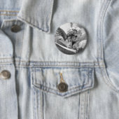 Badge Rond 5 Cm Anges observant au-dessus de moi (En situation)