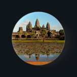 Badge Rond 5 Cm Angkor Vat, Cambodge<br><div class="desc">Angkor Wat,  Cambodge,  le site patrimonial cambodgien le plus connu. VIRGINIA5050 - Cadeaux créatifs et insolites pour toutes les occasions à www.zazzle.com/virginia5050*</div>