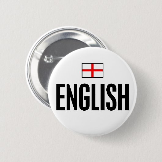 Badge Rond 5 Cm Anglais (Devant & derrière)