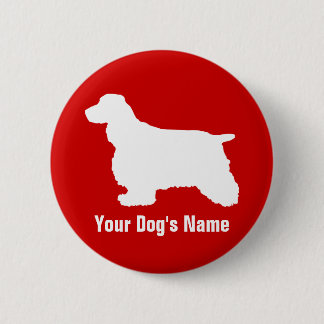 Badge Rond 5 Cm Anglais Cocker Spaniel ン グ リ en pleine ュ ・ ・ カ voi
