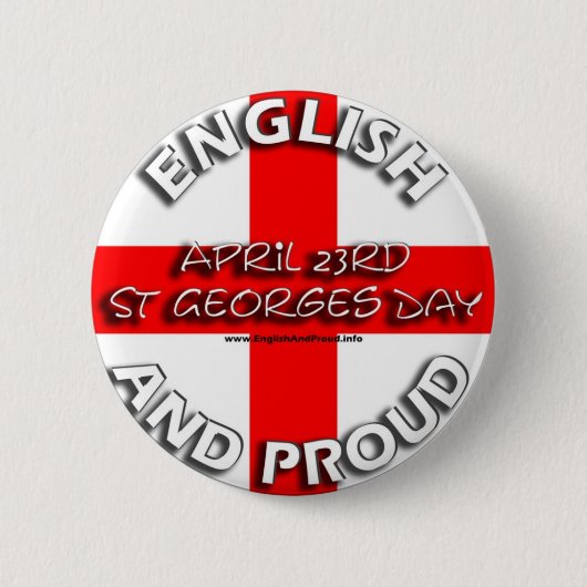 Badge Rond 5 Cm Anglais et fier - insigne (Devant)