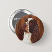 Badge Rond 5 Cm Anglais Springer Spaniel (Devant & derrière)
