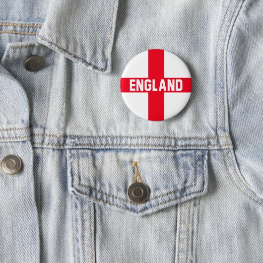 Badge Rond 5 Cm Angleterre (En situation)
