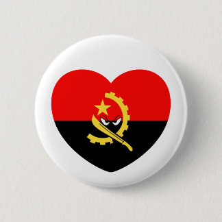 Badge Rond 5 Cm Angolan heart - For real Angolans!