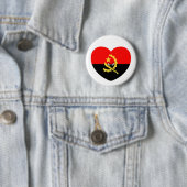 Badge Rond 5 Cm Angolan heart - For real Angolans! (En situation)