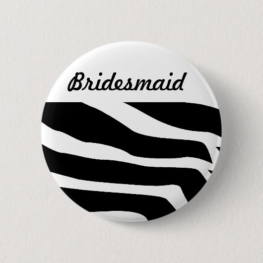 Badge Rond 5 Cm Animal d'impression de zèbre (Devant)