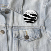 Badge Rond 5 Cm Animal d'impression de zèbre (En situation)
