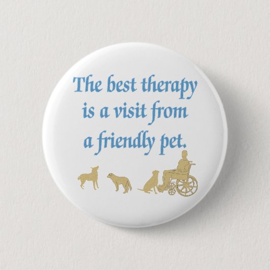 Badge Rond 5 Cm Animal familier amical (Devant)