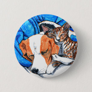 Badge Rond 5 Cm Animal Rescue Friends Pin from City Secourir Anima