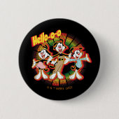 Badge Rond 5 Cm Animaniacs | Hello-o Retro Equalizer Graphic (Devant)