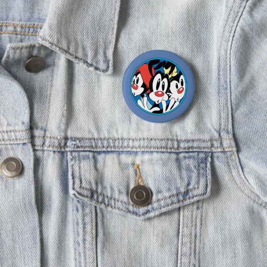 Badge Rond 5 Cm Animaniacs | Warner Siblings Circle Graphic (En situation)