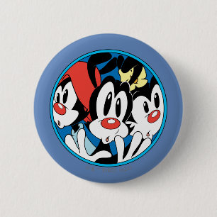 Badge Rond 5 Cm Animaniacs   Warner Siblings Circle Graphic