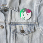 Badge Rond 5 Cm Animaux de forêt tropicale (En situation)