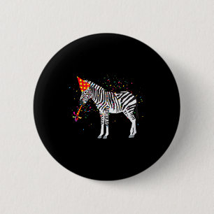 Badge Rond 5 Cm Animaux zèbres faisant la fête 