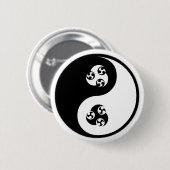 Badge Rond 5 Cm Anime de Yin Yang (Devant & derrière)