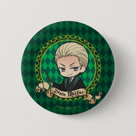 Badge Rond 5 Cm Anime Draco Malfoy (Devant)