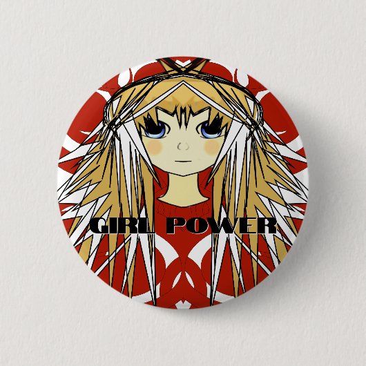 Badge Rond 5 Cm Anime Girls (Devant)