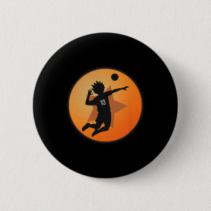 Badge Rond 5 Cm Anime Merch Japonais Numéro 13 Star Anime Volleyba