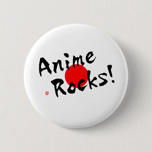 Badge Rond 5 Cm Anime Rocks ! (Devant)