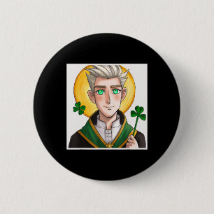 Badge Rond 5 Cm Anime St Patrick Catholique Saint Patrick's Day Ma