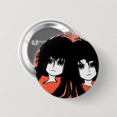 Badge Rond 5 Cm Anime Twins (Devant & derrière)