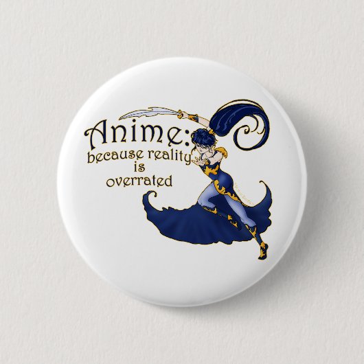 Badge Rond 5 Cm Anime VS Reality Pins & Buttons #2 (Devant)