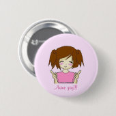 Badge Rond 5 Cm Anime yay ! ! bouton (Devant & derrière)