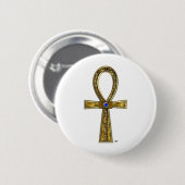 Badge Rond 5 Cm Ankh (Devant & derrière)