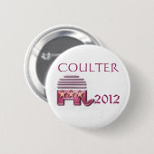 Badge Rond 5 Cm Ann Coulter 2012 (Devant & derrière)