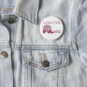 Badge Rond 5 Cm Ann Coulter 2012 (En situation)