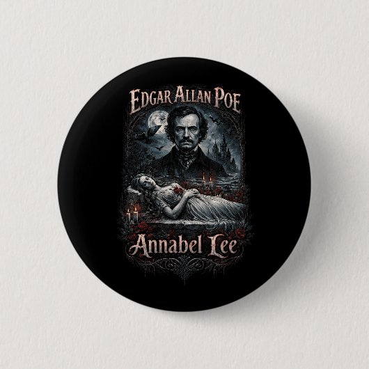 Badge Rond 5 Cm Annabel Lee (Devant)