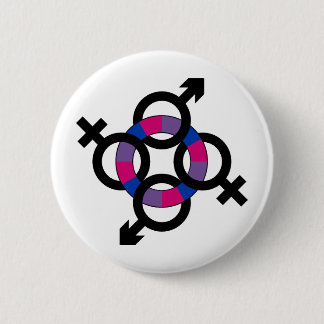 Badge Rond 5 Cm Anneau bisexuel