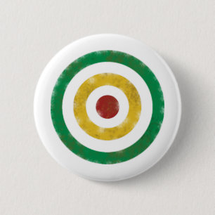 Badge Rond 5 Cm Anneaux affligés de Rasta