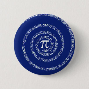 Badge Rond 5 Cm Anneaux en spirale pour pi sur le bleu marine