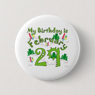 Badge Rond 5 Cm Année bissextile Anniversaire 29 février