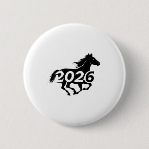 Badge Rond 5 Cm Année Du Cheval Chinois Lunar Festival 2026 _1