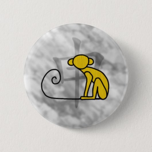 Badge Rond 5 Cm Année du singe (Devant)