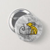 Badge Rond 5 Cm Année du singe (Devant & derrière)