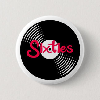 Badge Rond 5 Cm Années '60 LP