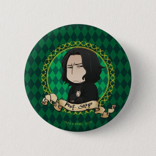 Badge Rond 5 Cm Annime Professeur Snape (Devant)