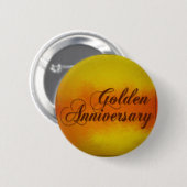 Badge Rond 5 Cm Anniverary d'or (Devant & derrière)